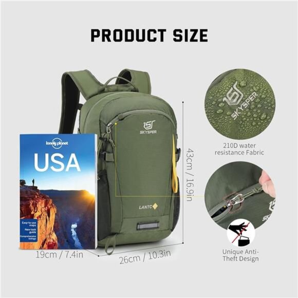 Small Hiking Backpack, 20L Lightweight Travel Backpacks Hiking Daypack main image 2